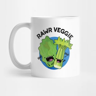 Rawr Veggie Cute Food Pun Mug